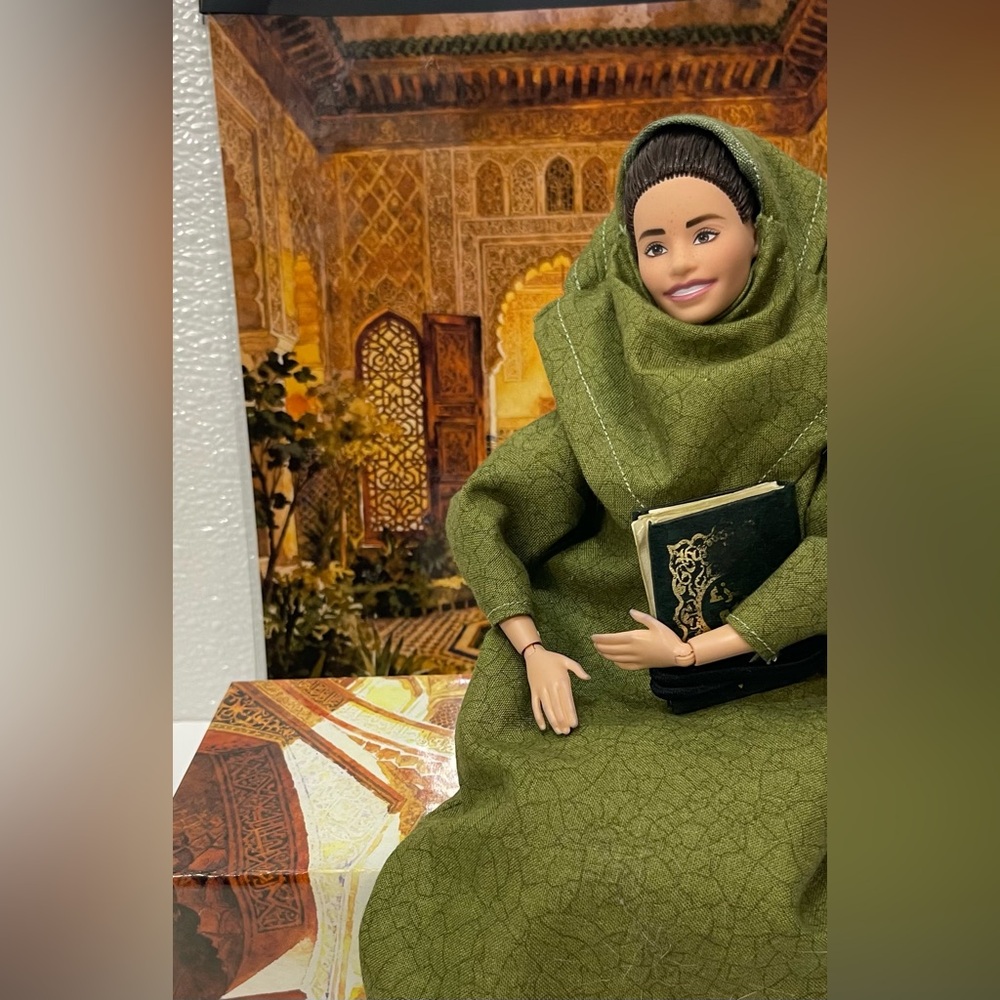 2/$100 Green Modest Doll Abaya with Matching Hijab